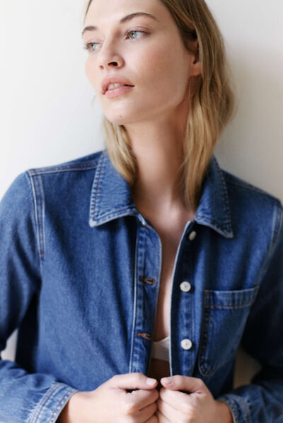 veste mina denim stone femme