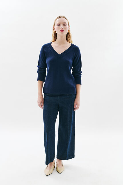 maglione mjade blu navy donna