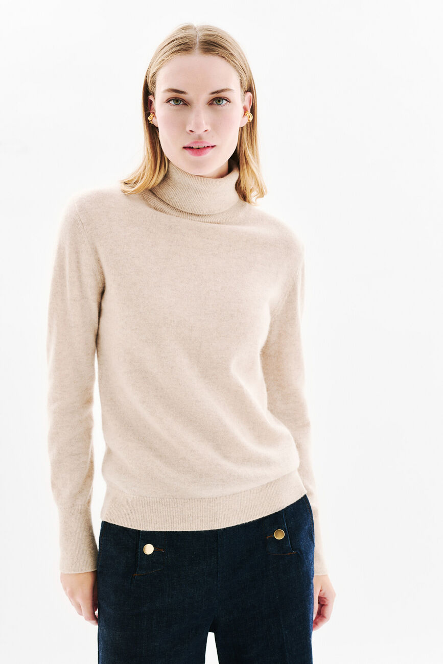 Dylan b 100% cashmere sweater sand woman