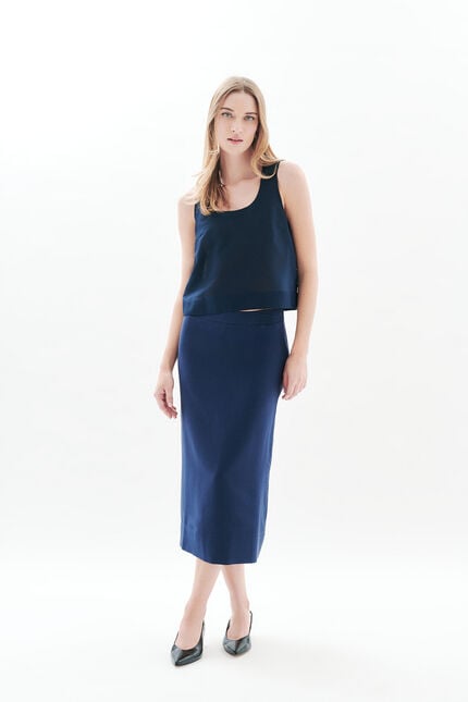 Chemise Cindy bleu marine femme