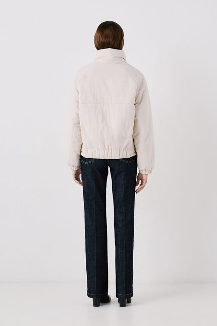 Doudoune glace beige femme