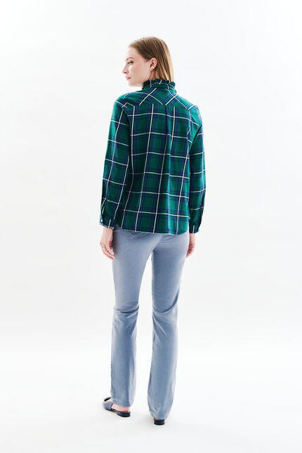 Camicia Celica vert canard donna