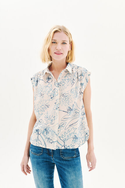 Celora Hemd weiss damen