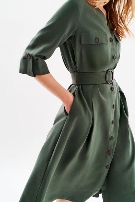 Abito Rsarah verde cachi donna