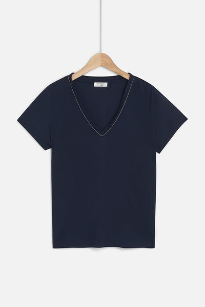 t-shirt taylor bleu marine femme