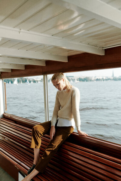 Broek Jordano taupe vrouw