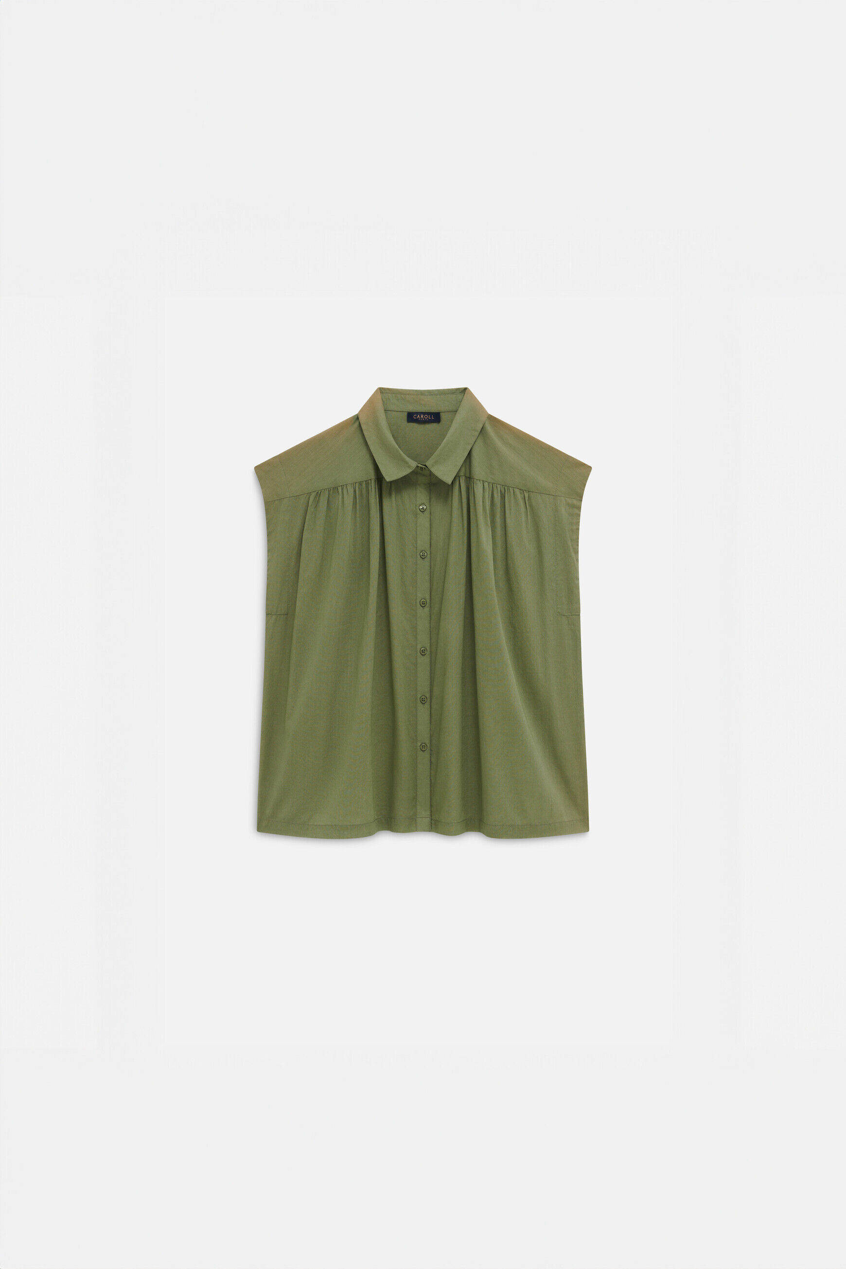 Chemise carine vert kaki femme