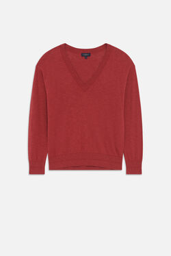 Pull mbetty marron fonce femme