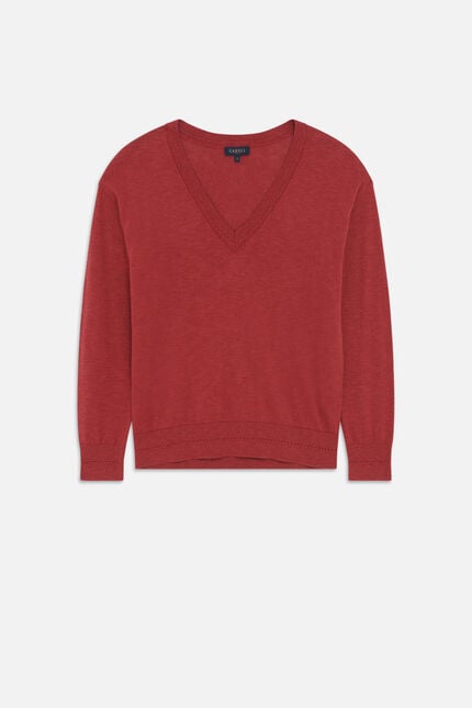 Pull mbetty marron fonce femme