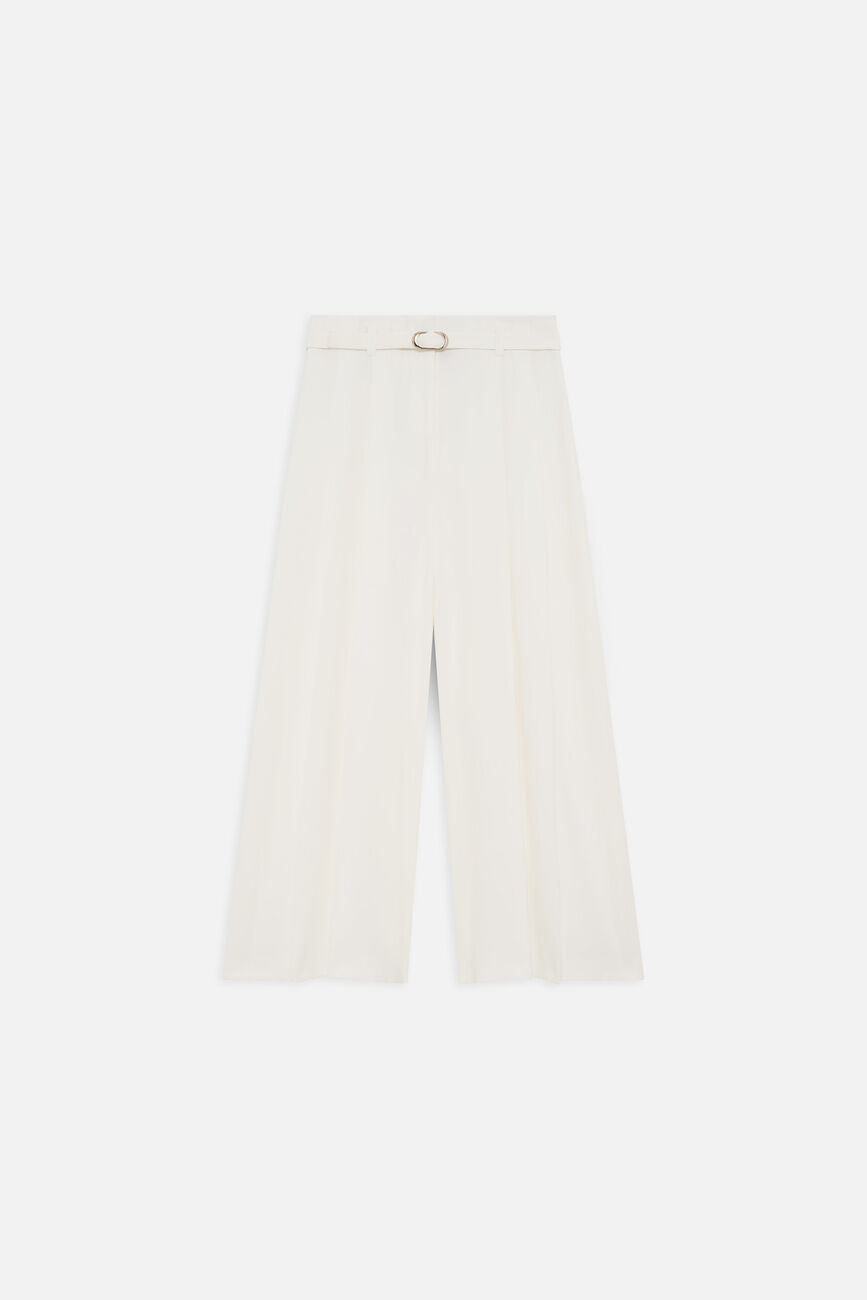 Pantalon Pinceau ecru femme