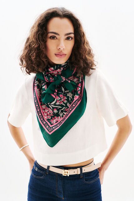 Foulard Luka vert foncé femme