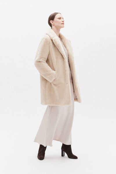 Manteau glovis marron femme