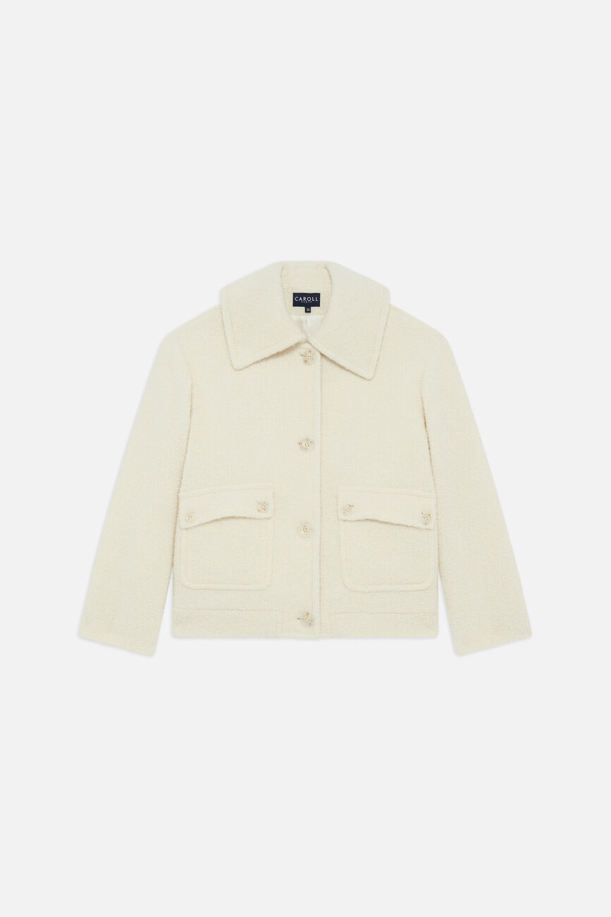 Manteau Giro ecru femme