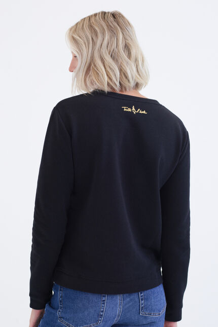 Felpa Jasmin nero donna
