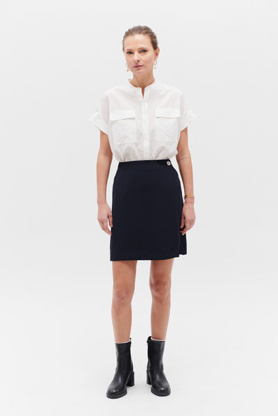 jupe riley bleu marine femme