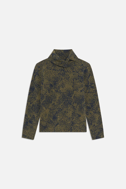 T-shirt Tanoushka2 vert kaki femme