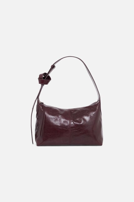 Sac Soanecrink en cuir naturel bordeaux femme
