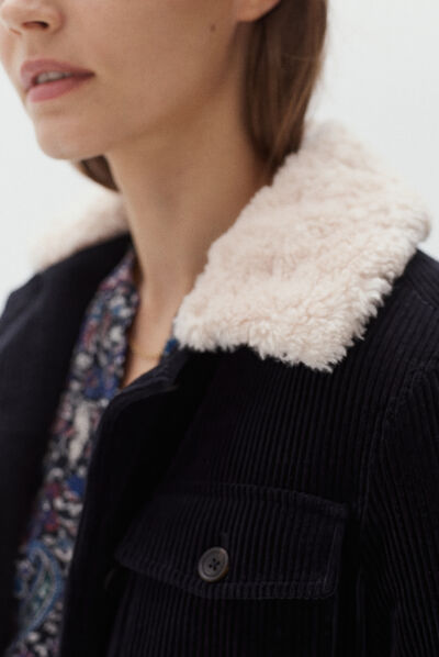veste noemie bleu marine femme