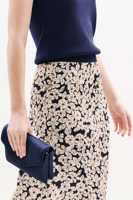 Jdiane rok bleu foncé vrouw