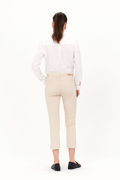 Pantalón pirata Mason beis mujer
