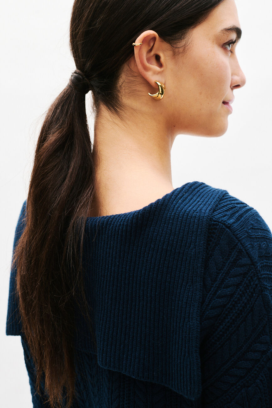 Pull Mnathan bleu marine femme