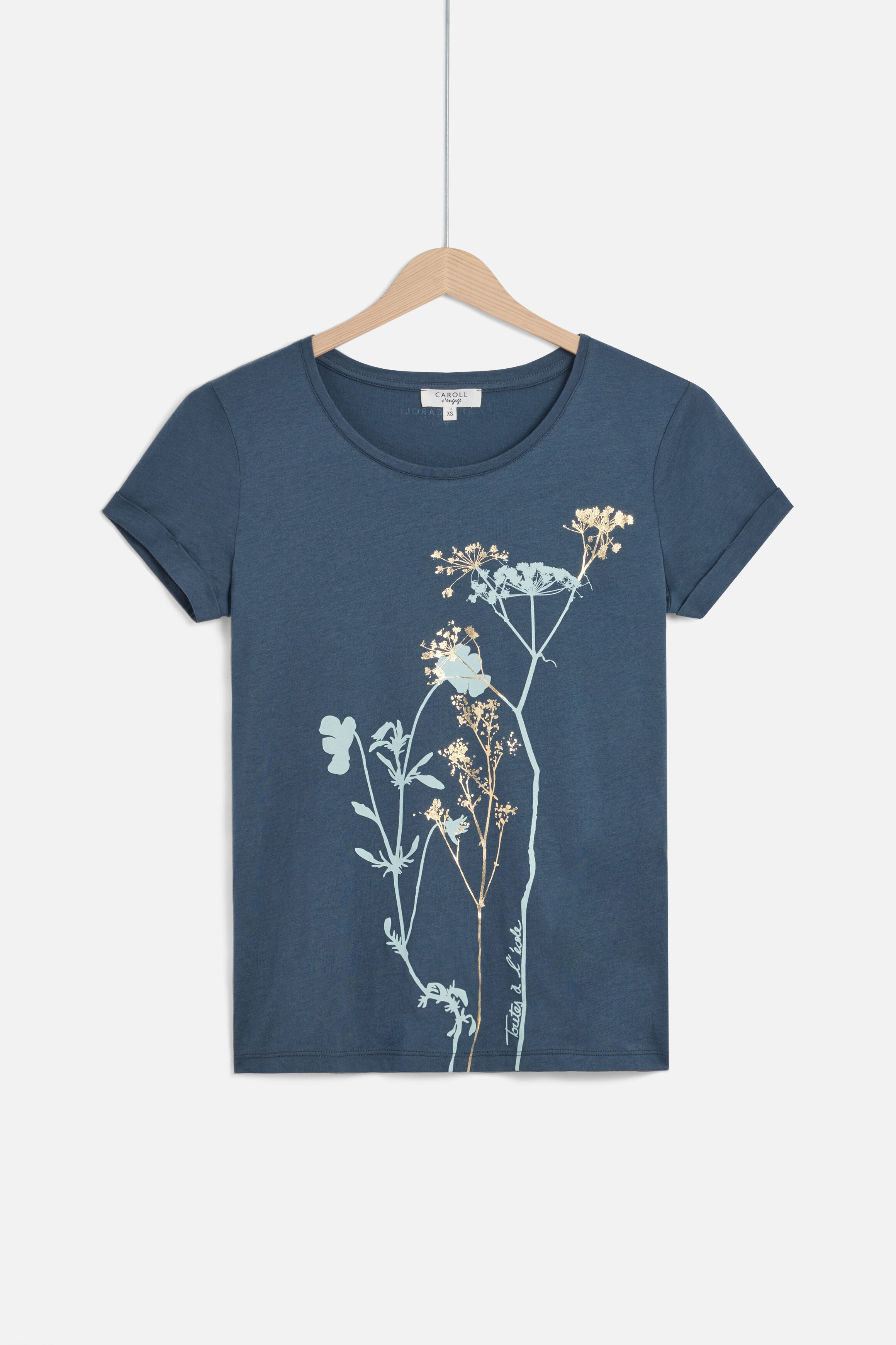 t-shirt maxine bleu marine femme