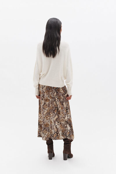 Jupe jenina1 marron femme