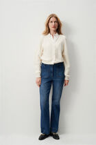 Mlamar Made in Italy vest ecru woman