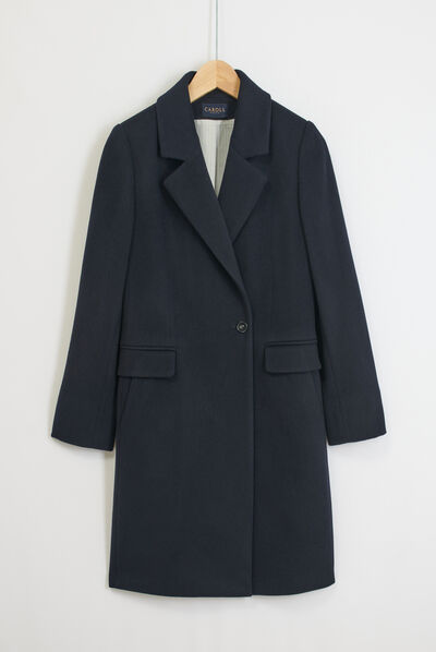 manteau norton bleu marine femme