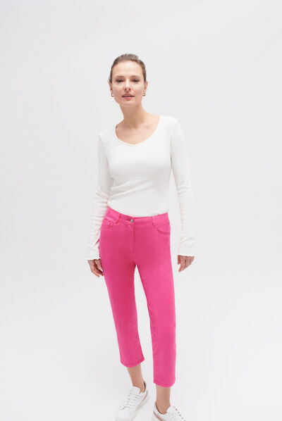 pantacourt mason rose fushia femme