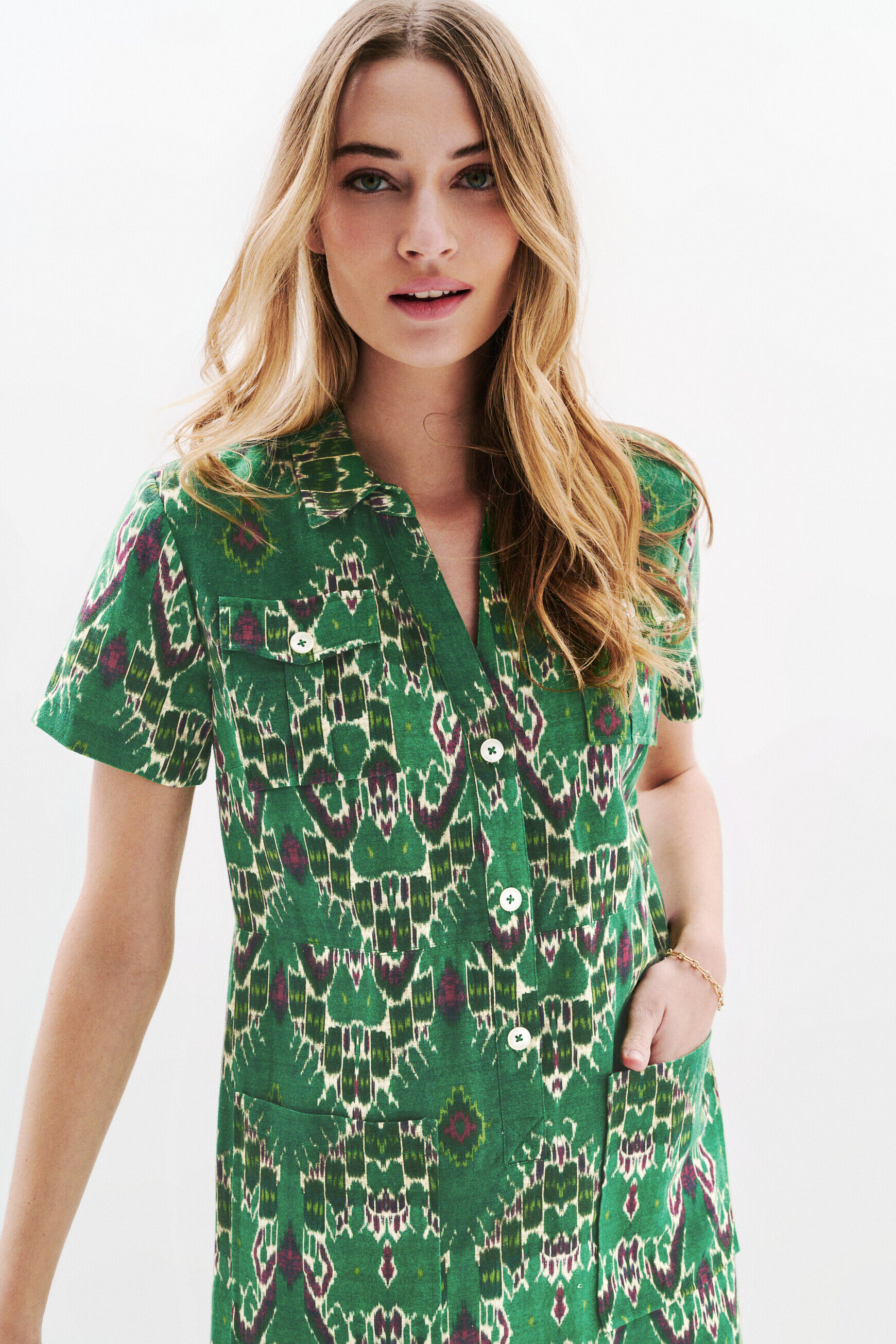 Robe Rlaureen1 vert femme