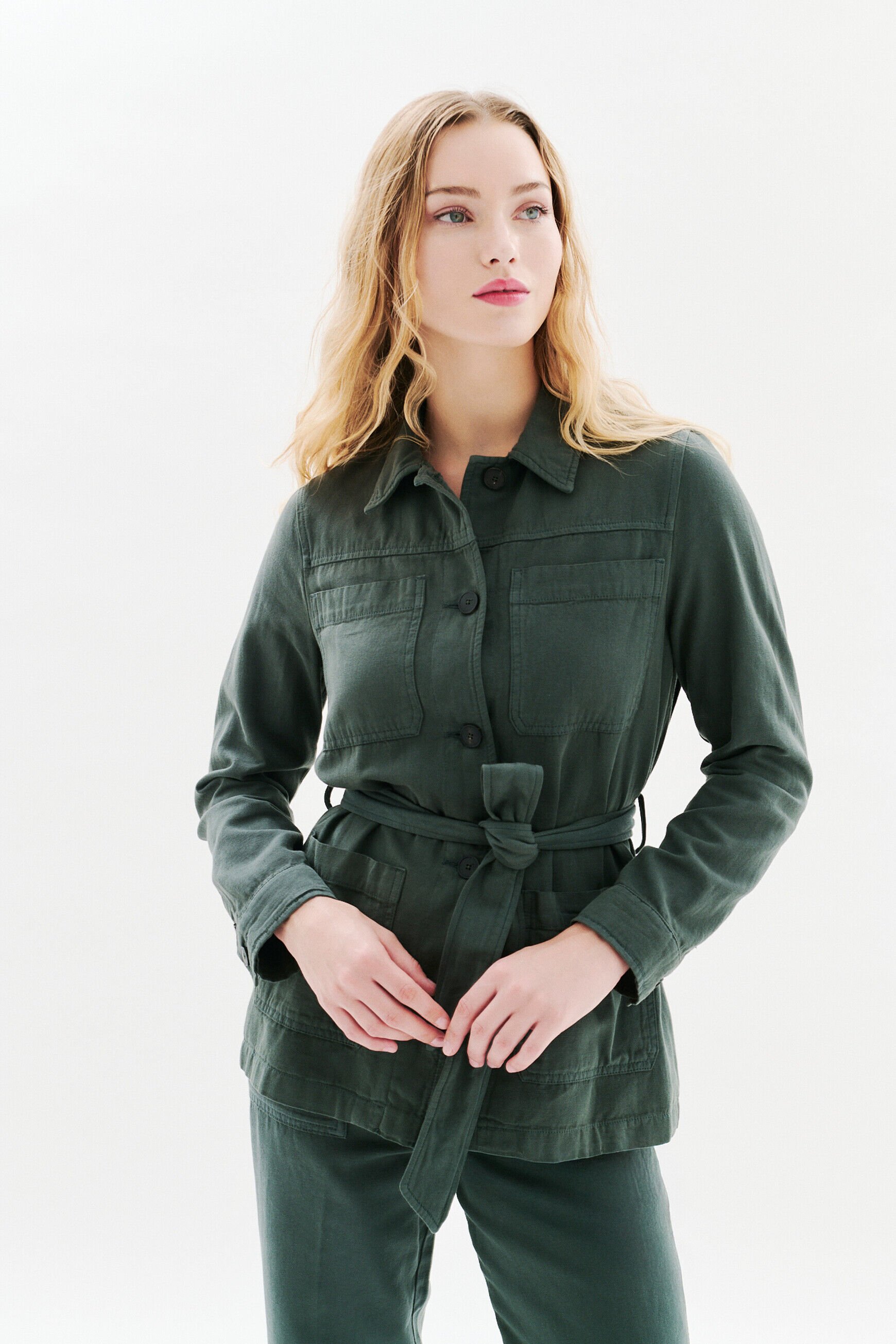 Veste Saharienne Vkelly2 vert kaki femme
