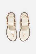 Lexi2 natural leather sandals gold woman