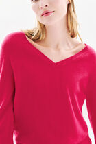 marianne2 100% cashmere sweater raspberry pink woman