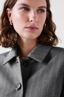 Veste voyelle gris fonce femme