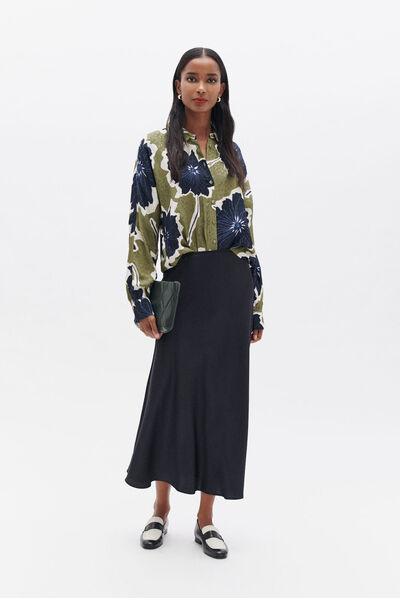 Chemise calma vert clair femme