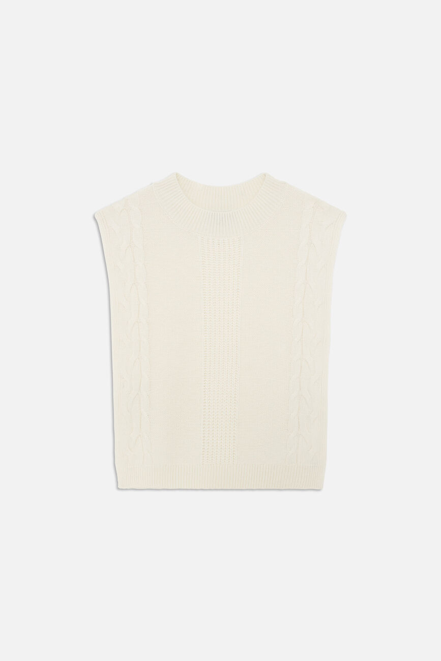 hiris poncho ecru woman