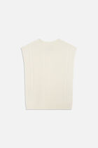 hiris poncho ecru woman