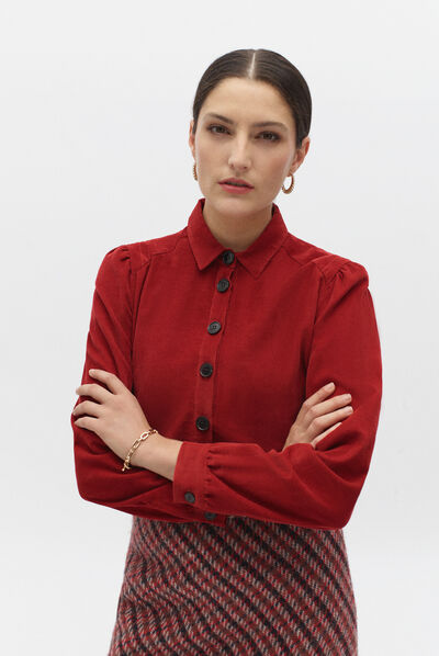 chemisier tokyo rouge femme