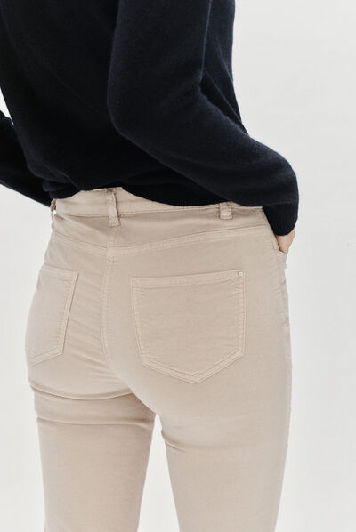 pantaloni sylvano beige donna