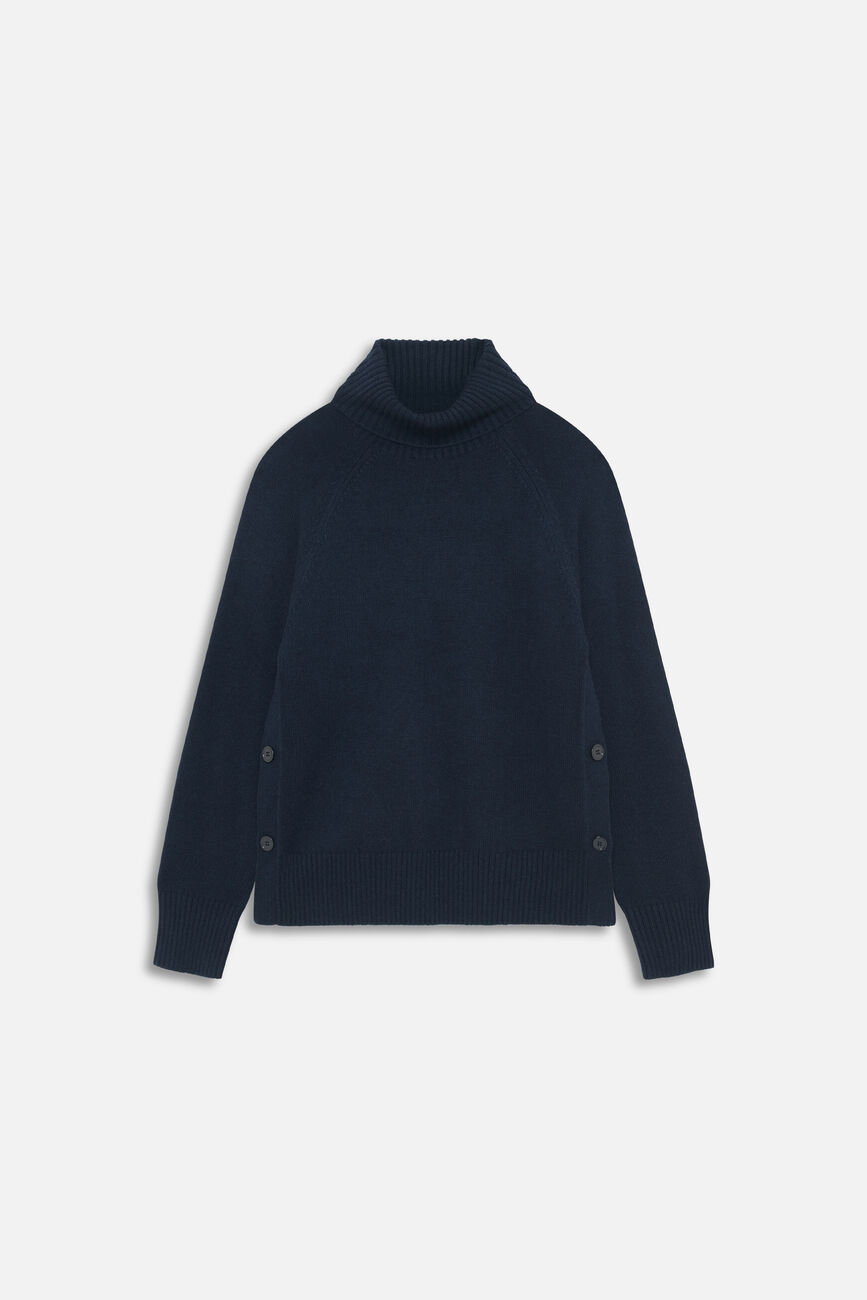 Pull mwiley bleu marine femme