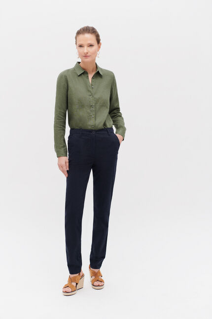 Broek Adelmo marineblauw vrouw