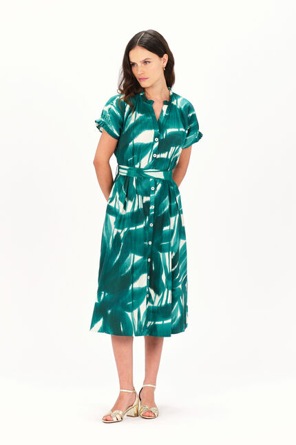Robe franny vert emeraude femme