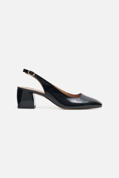 Zapatos melta negro mujer