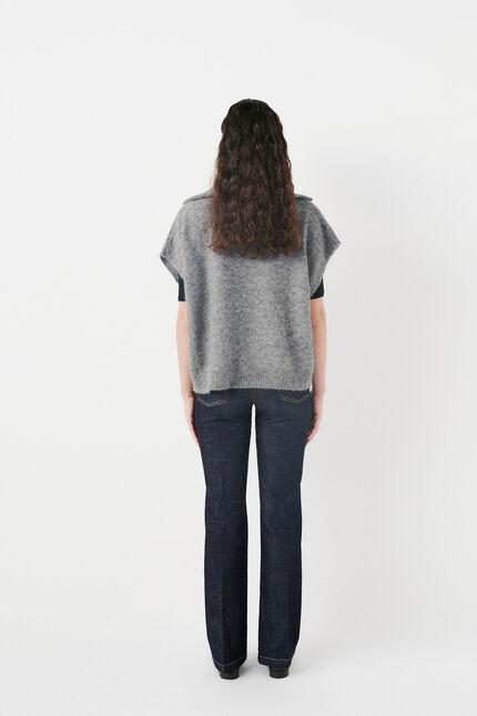 Pull mitch gris clair femme