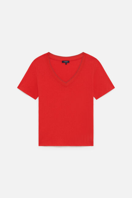 tshirt jin rouge femme