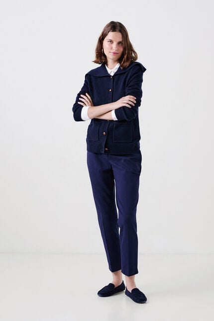 Gilet mlouna bleu marine femme