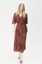 Relisa dress cognac brown woman