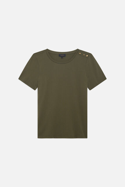 T-Shirt Tjaya khakigrün damen
