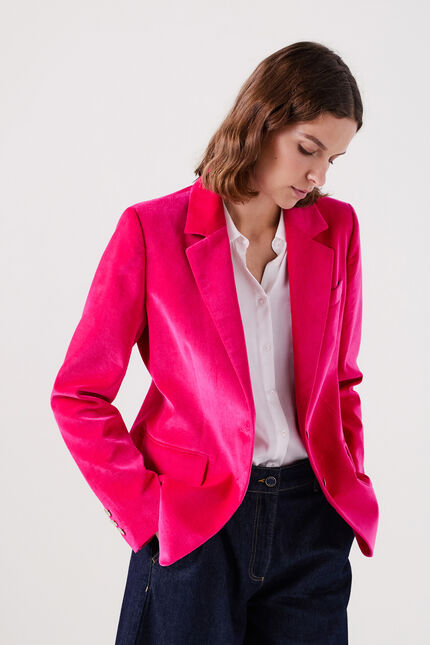 Blazer vambre rose femme